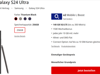 2024 10 25 Mediamarkt Tarifwelt Samsung Galaxy S24 Ultra 256 Gb O2 Mobile L Boost